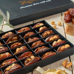 تمر مجدول بالمكسرات: لذّة حلوة ومقرمشة