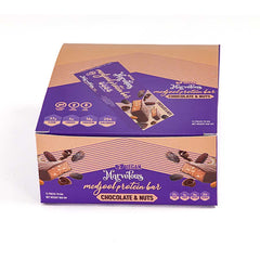 بار البروتين بالشوكولاتة والمكسرات (نباتي)